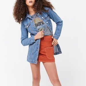NWT Long Denim Jean Jacket